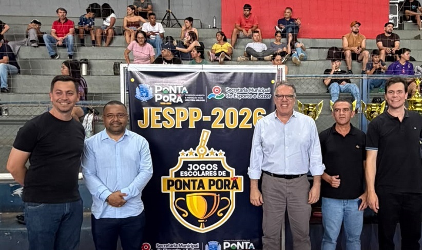 Vereadores de Ponta Porã prestigiam Jogos Escolares 2026